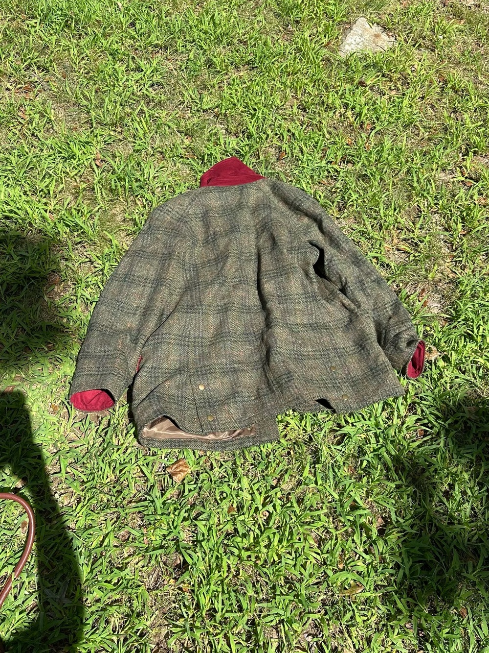 Women’s Plaid Barbour Wool Jacket Size 12 - Picture 2 of 7